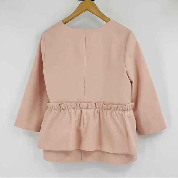 Halogen Jacket M Petite 9449 Ruffle Tie Button - Picture 11 of 11